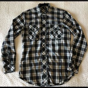 RVCA flannel zip up shirt!